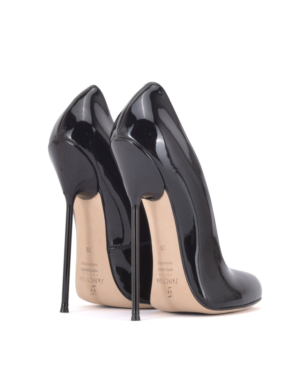 Sanctum Shoes Sanctum Shoes VALENTINA BLACK SHINY ROUND NOSED PUMPS