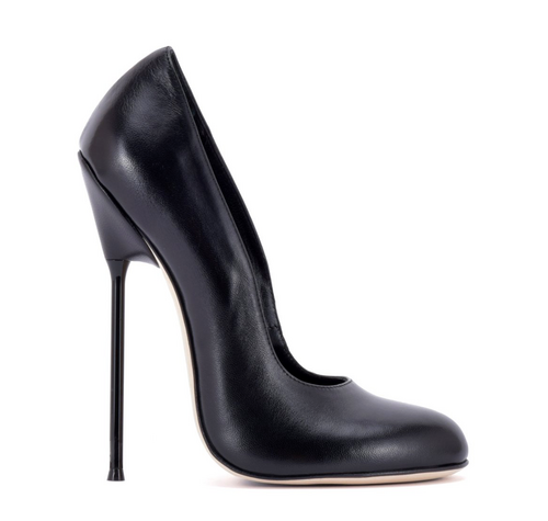 Sanctum Shoes VALENTINA BLACK MATTE GOAT LEATHER ROUND NOSED PUMPS