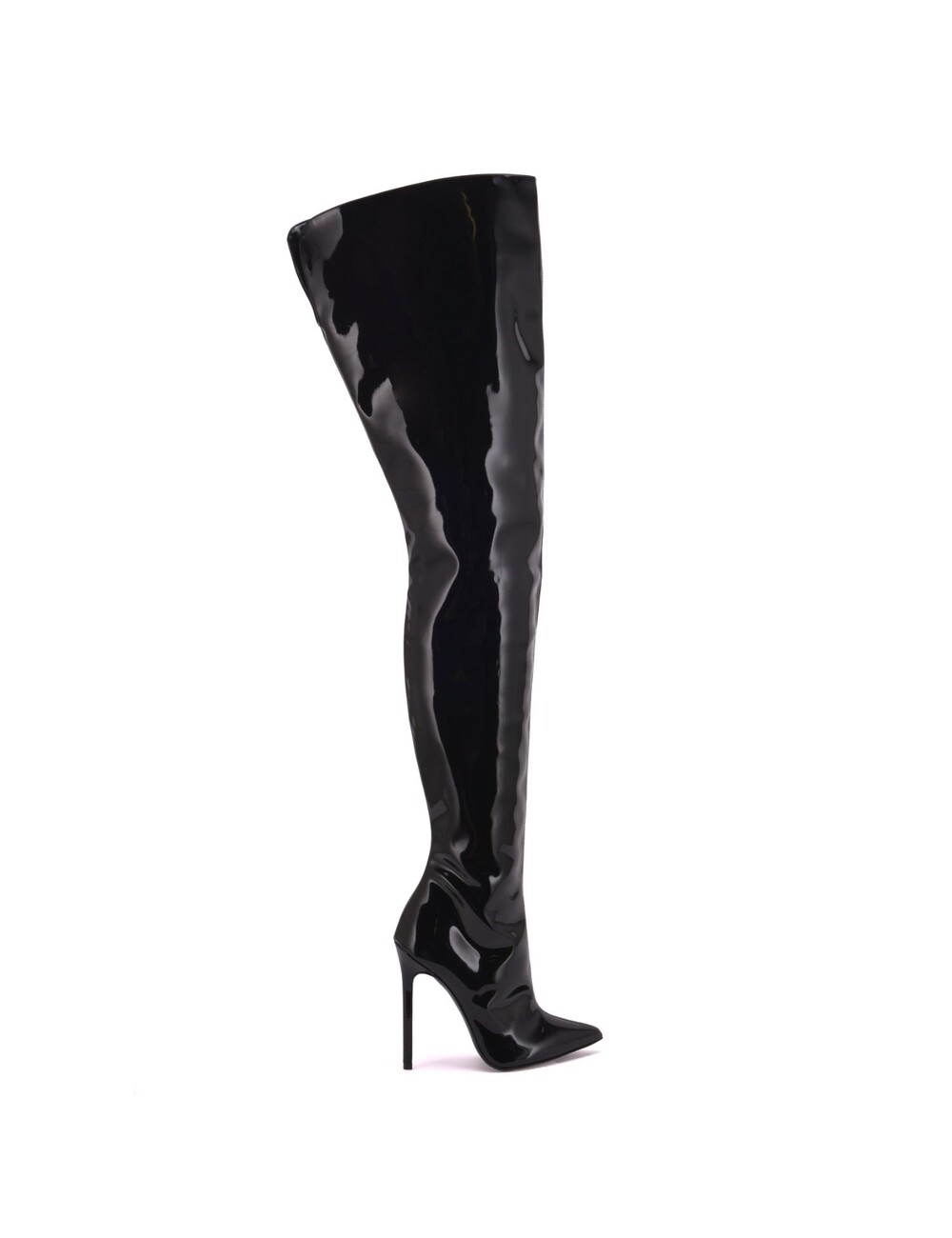 Sanctum Shoes Synthetic Leather High crotch boots GIULIA in Italian synthetic shiny leather