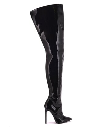 Sanctum Shoes Synthetic Leather GIULIA Stiefel mit hohem Schaft aus italienischem, glänzendem Kunstleder