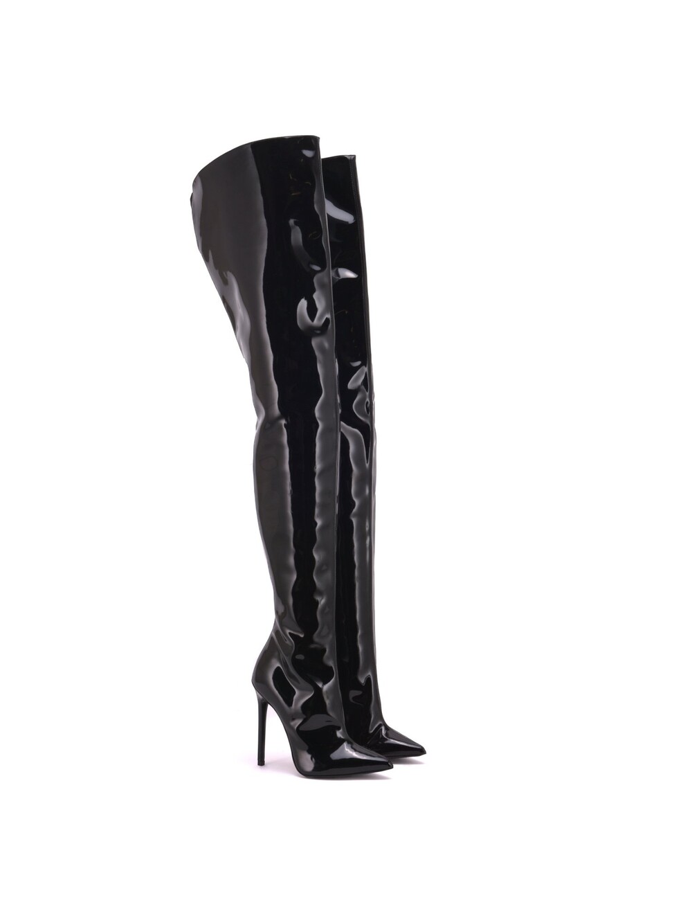 Sanctum Shoes Synthetic Leather High crotch boots GIULIA in Italian synthetic shiny leather