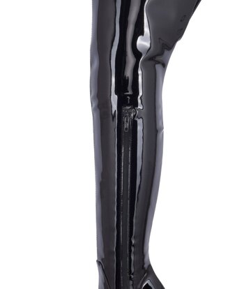 Sanctum Shoes Synthetic Leather Thigh High boots GIGI with stiletto heels in Italian Shiny Leather