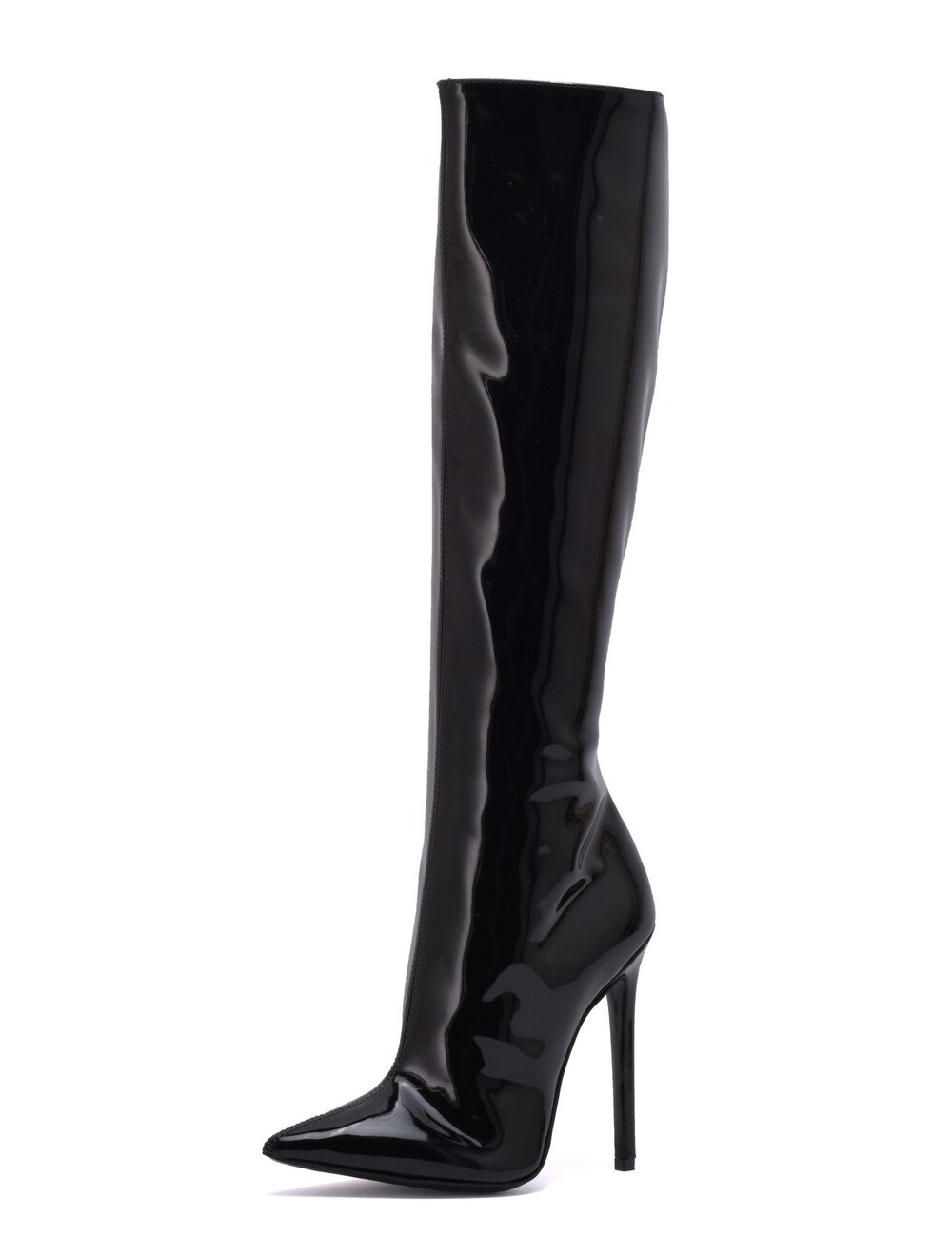 Sanctum Shoes Synthetic Leather Knee boots GINA with stiletto heel in Italian shiny leather