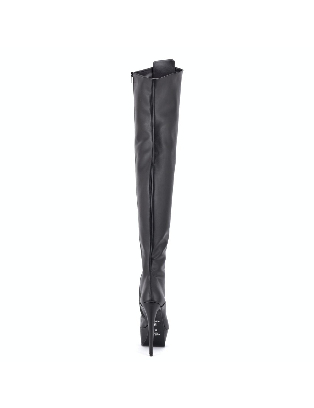 Sanctum Shoes Synthetic Leather Sanctum Shoes NIGELLA BLACK MATTE LACE UP SYNTHETIC THIGH BOOTS
