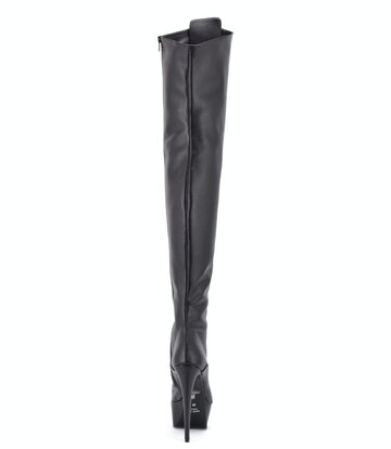 Sanctum Shoes Synthetic Leather Sanctum Shoes NIGELLA BLACK MATTE LACE UP SYNTHETIC THIGH BOOTS