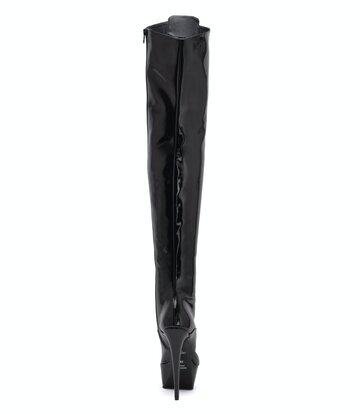 Sanctum Shoes Synthetic Leather Sanctum Shoes NIGELLA  BLACK SHINY LACE UP SYNTHETIC THIGH BOOTS