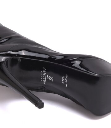 Sanctum Shoes Synthetic Leather Sanctum Shoes NIGELLA  BLACK SHINY LACE UP SYNTHETIC THIGH BOOTS