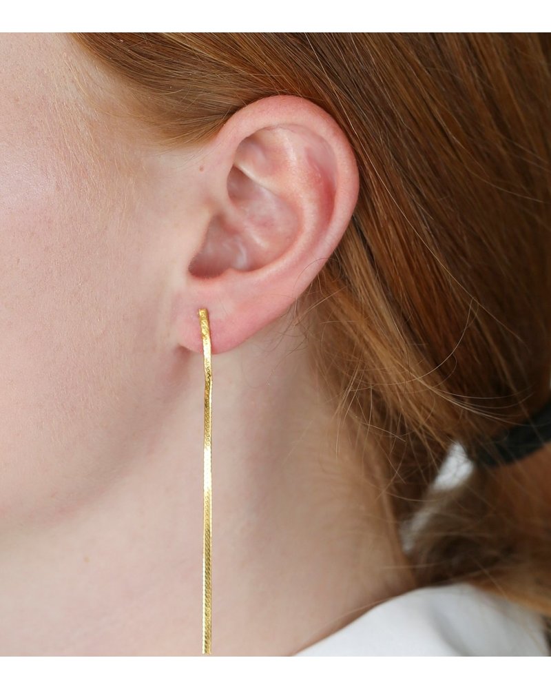 Syster P Syster P Layers Herringbone oorbellen | goud