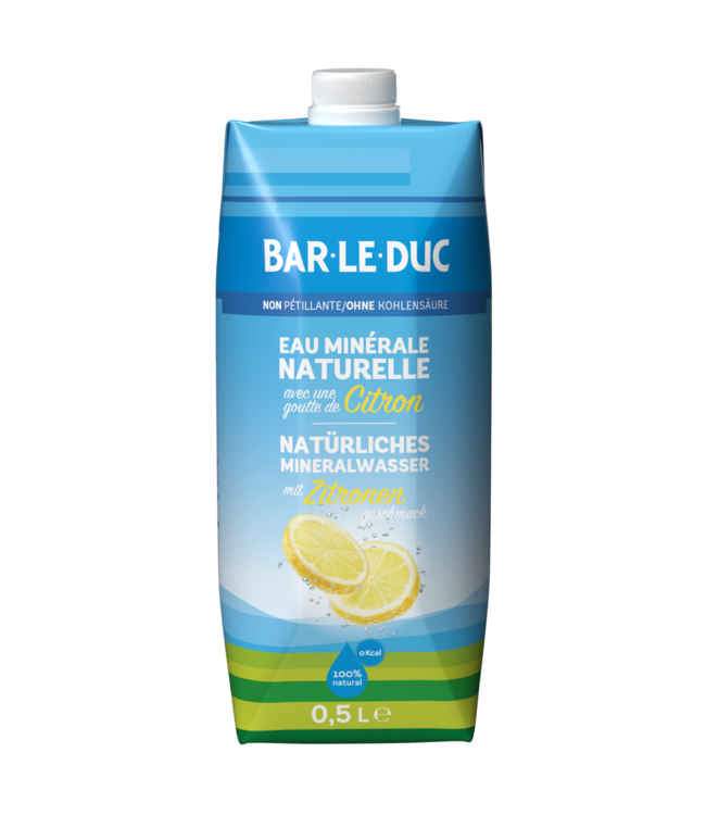 Bar-Le-Duc Mineralwasser still im Karton Zitronengeschmack 12x0,5ltr