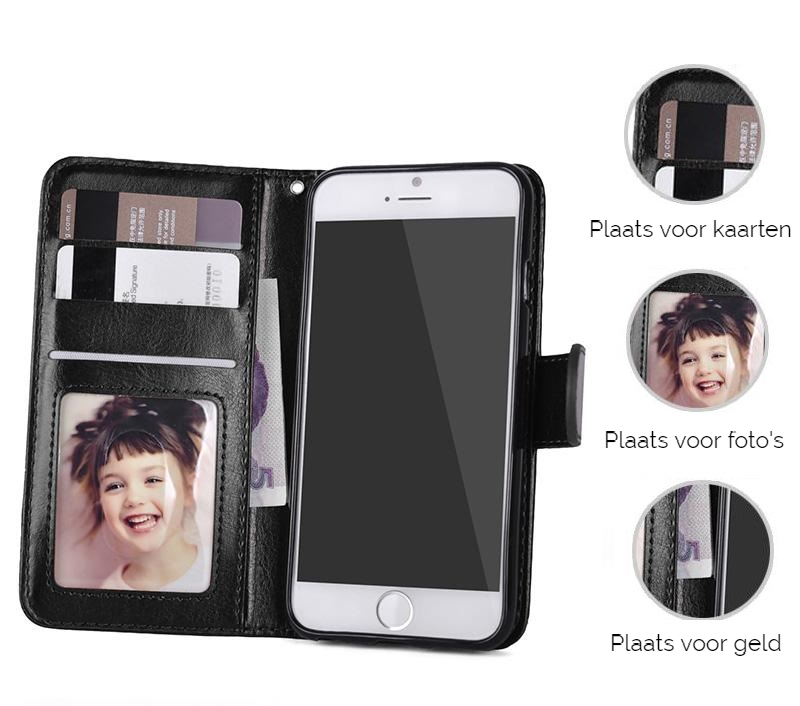 Cuir 2 in 1 coque de protection pour iPhone