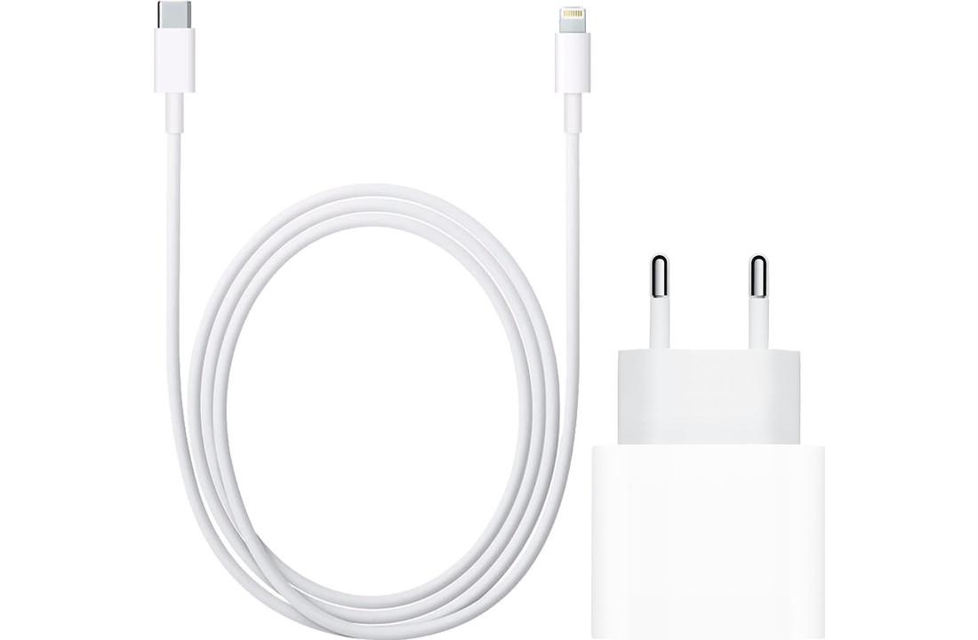 Chargeur iPhone USB-C 20W avec câble - pour iPhone et iPad