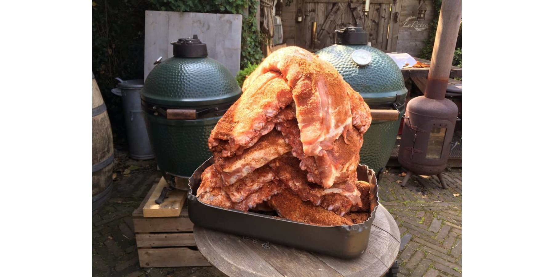 Beef Exclusief Hollands varken Doos Spare ribs, dik bevleesd Beef