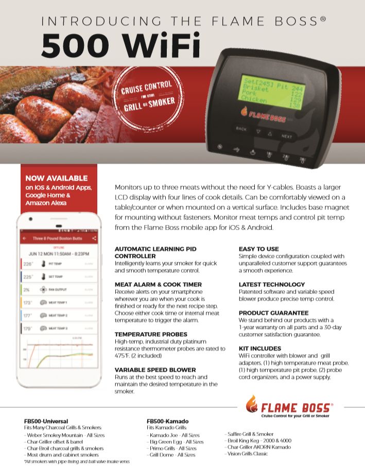 Beef Exclusief Flame Boss 500 wifi bbq controller Beef Exclusief B.V.