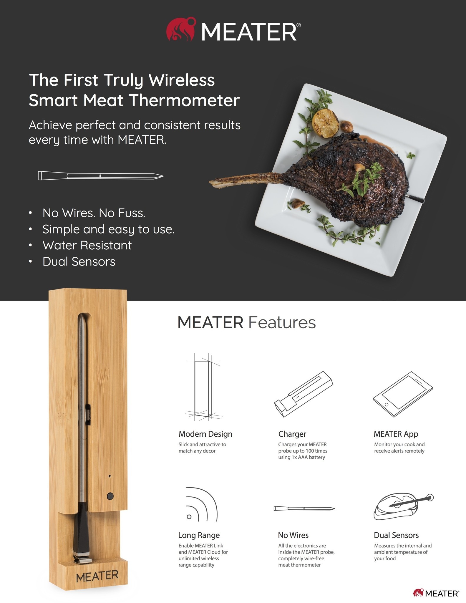 Beef Exclusief MEATER Smart bluetooth thermometer Beef Exclusief B.V.