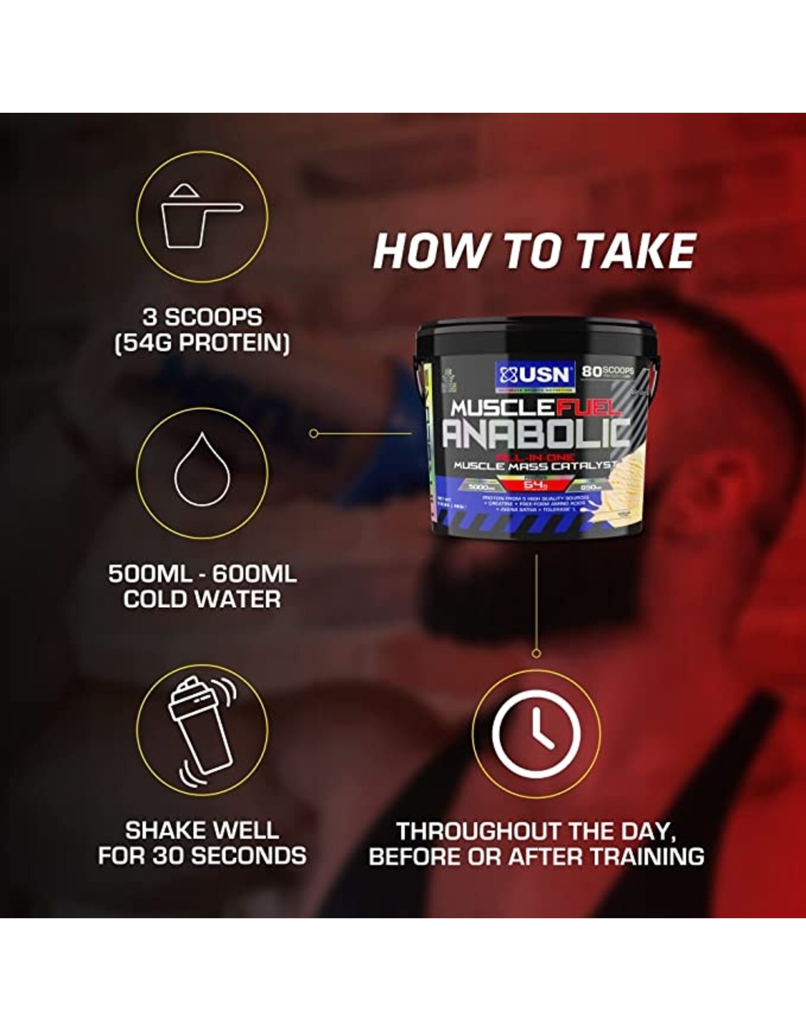 USN USN MUSCLE FUEL ANABOLIC 4KG