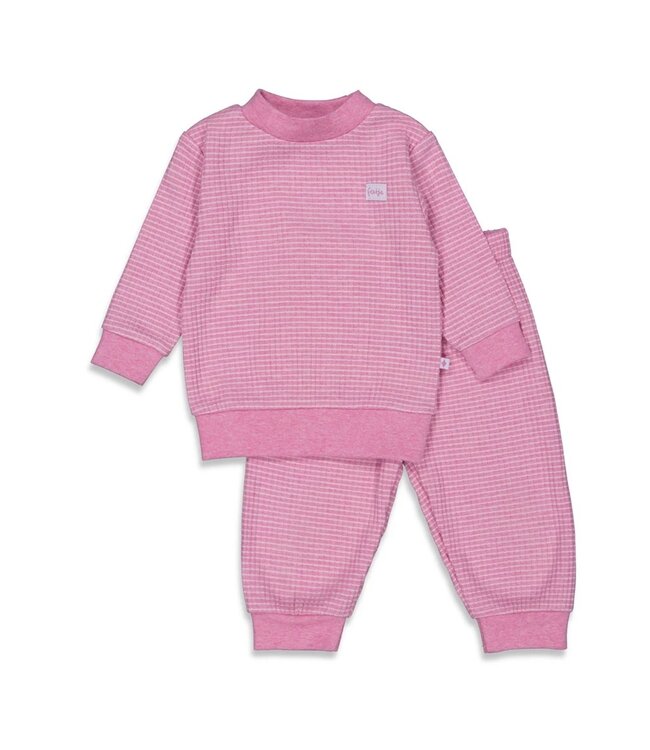 Feetje Wafel Pyjama 2024 Pink Melange