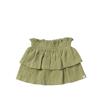 Your Wishes Broderie | Ruffle Skirt | Sage