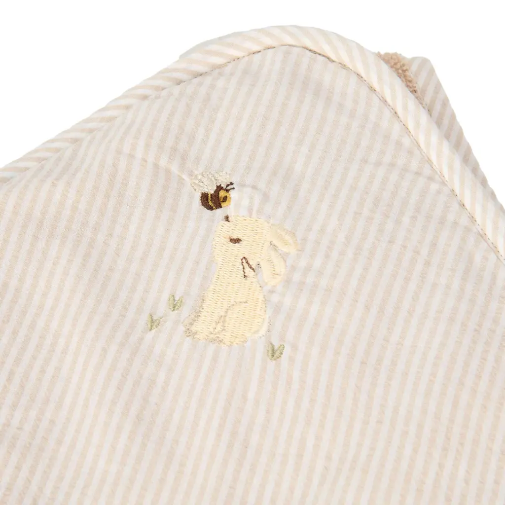 Little Dutch Badcape - Beige - 75 x 75 - Newborn Naturals - Baby Bunny