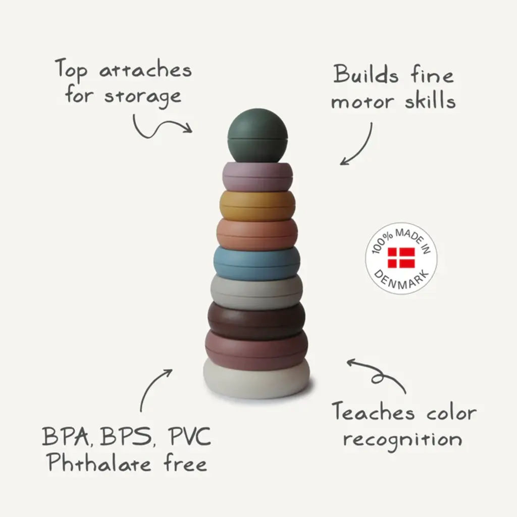 Mushi Stacking Rings Toy