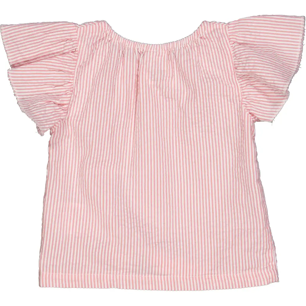 Müsli Seersucker Stripe Frill Top maat 56