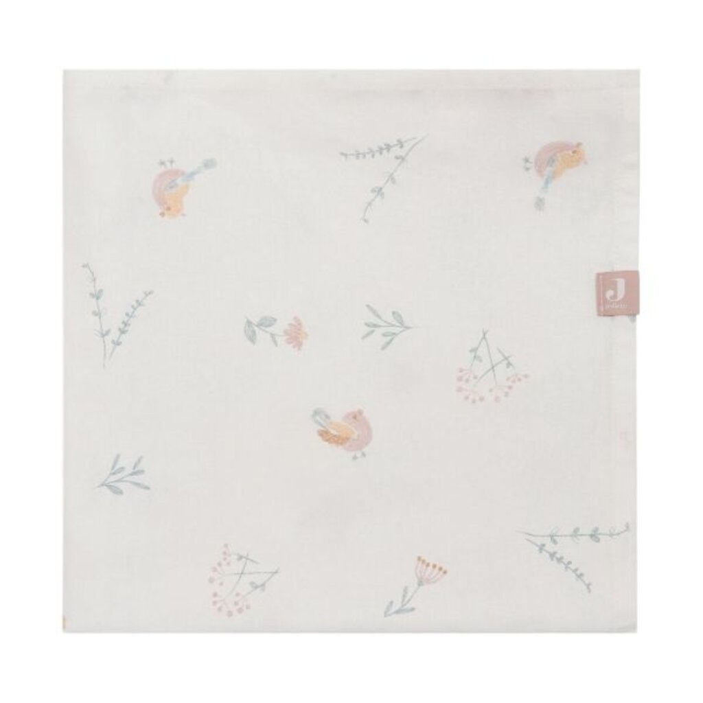 Jollein Lovely Birds Ledikantlaken - 75 x 100 cm