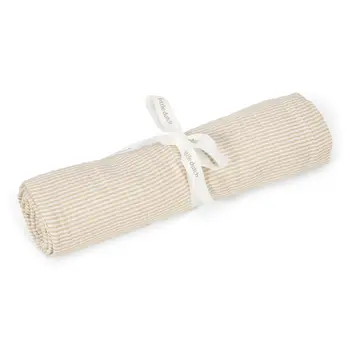 Little dutch Swaddle - Beige streepjes - 120 cm