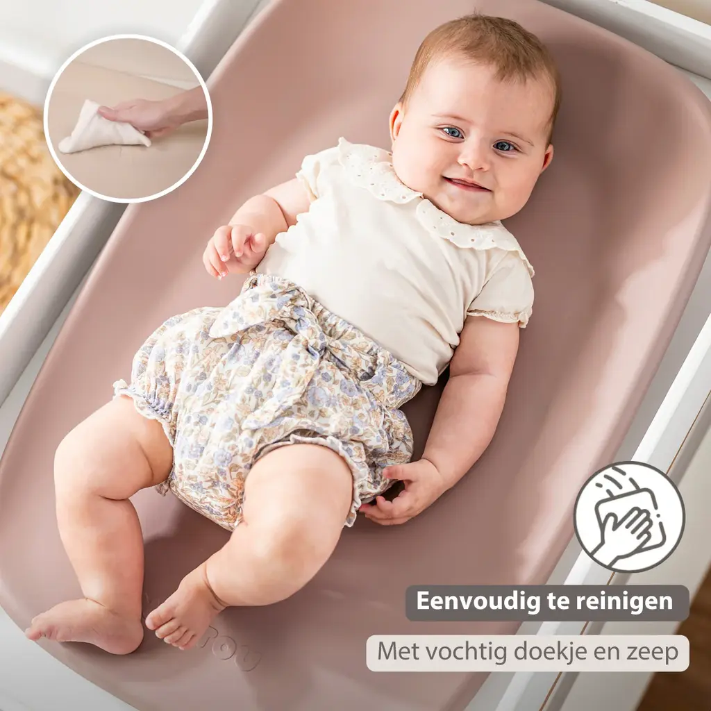 Nattou softy verzorgingskussen oud roze