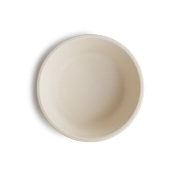Mushie Bowl Zuignap Siliconen Ivory