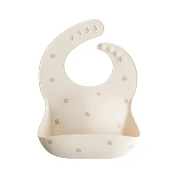 Mushie Silicone Baby Bib Pretzel