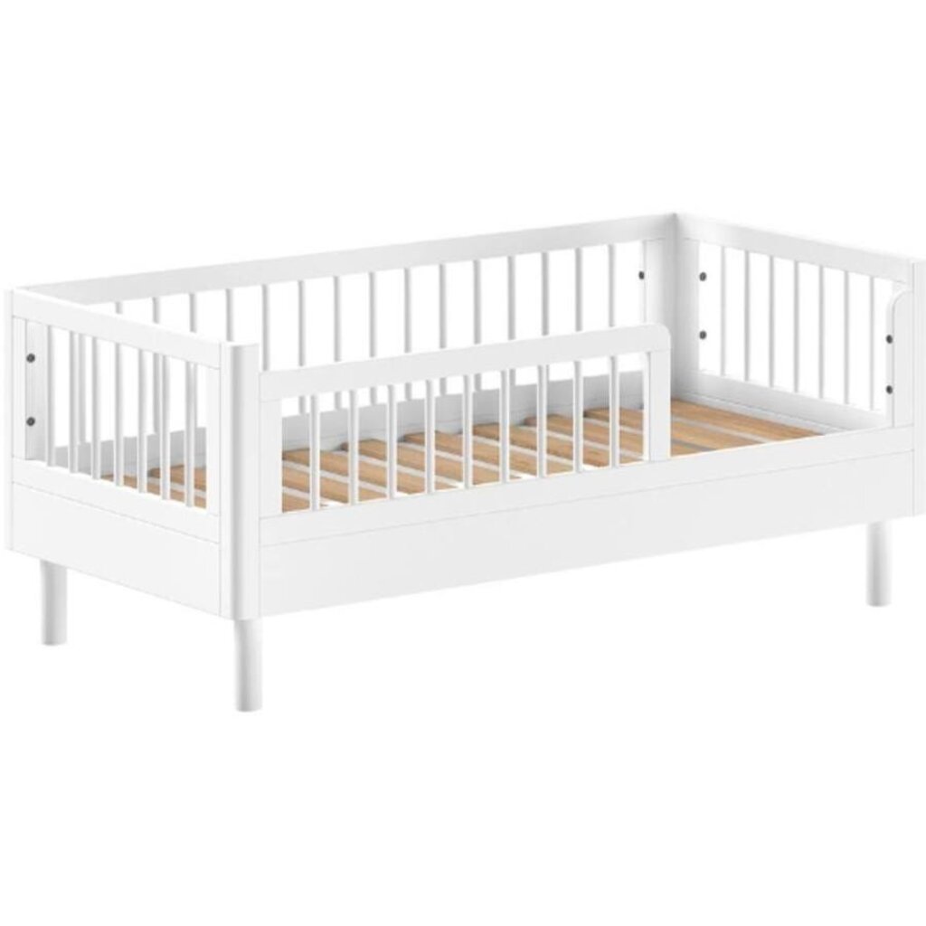 Peuterbed Forrest 70x140cm - massief beukenhout - wit