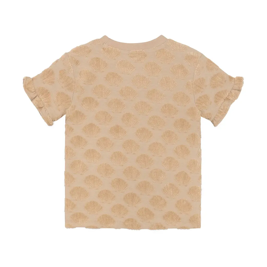 Daily7kids Daily 7 T-shirt Terry Print | Latte Sand