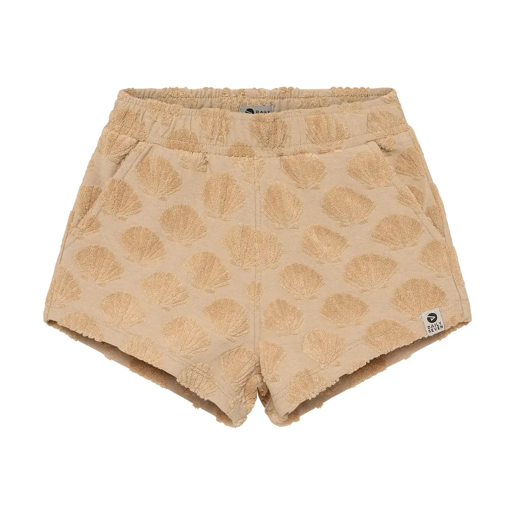 Daily7kids Daily 7 Terry Shorts Print | Latte Sand