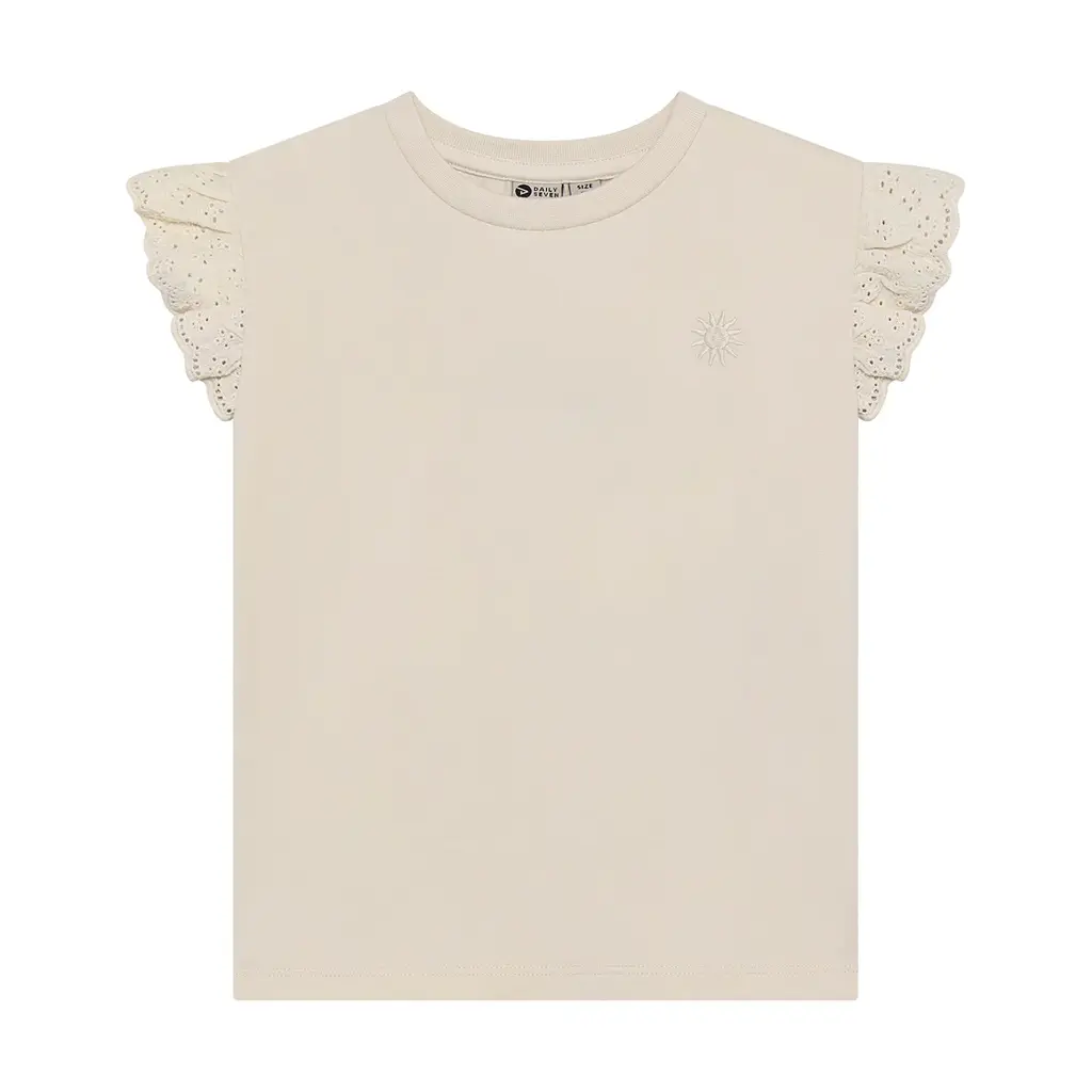 Daily7kids Daily 7 T-shirt Broderie | Sandshell
