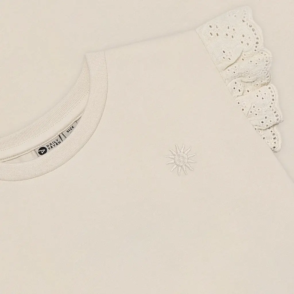 Daily7kids Daily 7 T-shirt Broderie | Sandshell