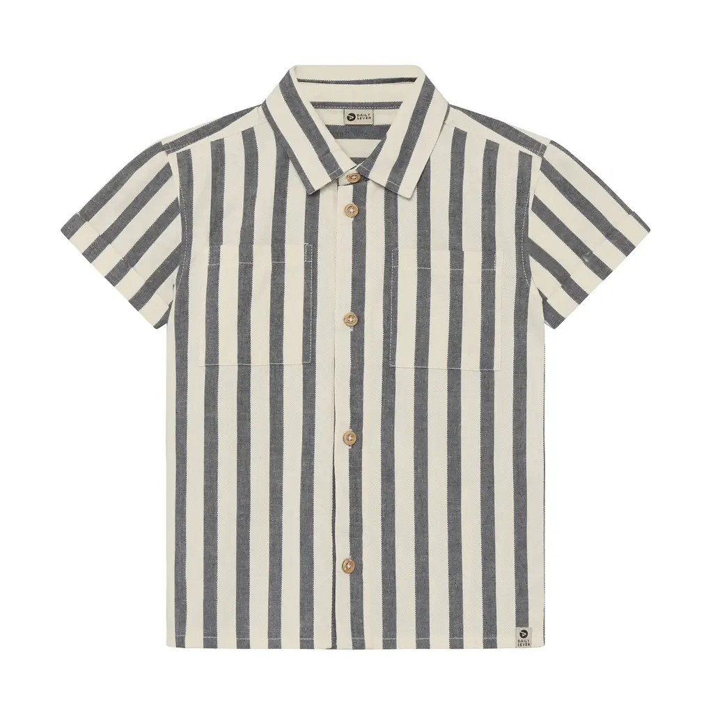 Daily7kids Daily 7 Shirt Stripe Cotton | Thunderstorm