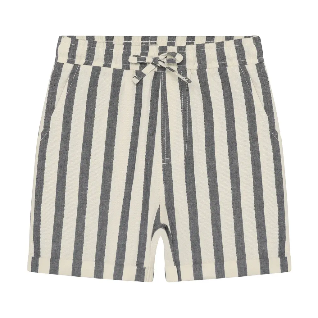 Daily7kids Daily 7 Cotton Stripe Short | Thunderstorm