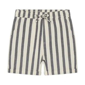 Daily7kids Daily 7 Cotton Stripe Short | Thunderstorm