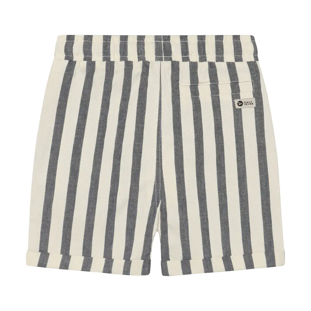 Daily7kids Daily 7 Cotton Stripe Short | Thunderstorm