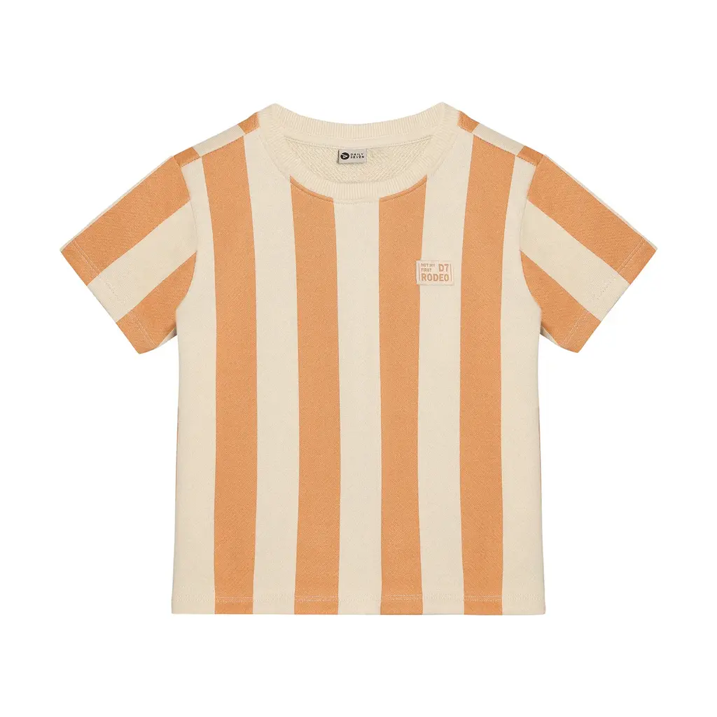 Daily7kids Daily 7 T-shirt Big Stripe | Sandstone