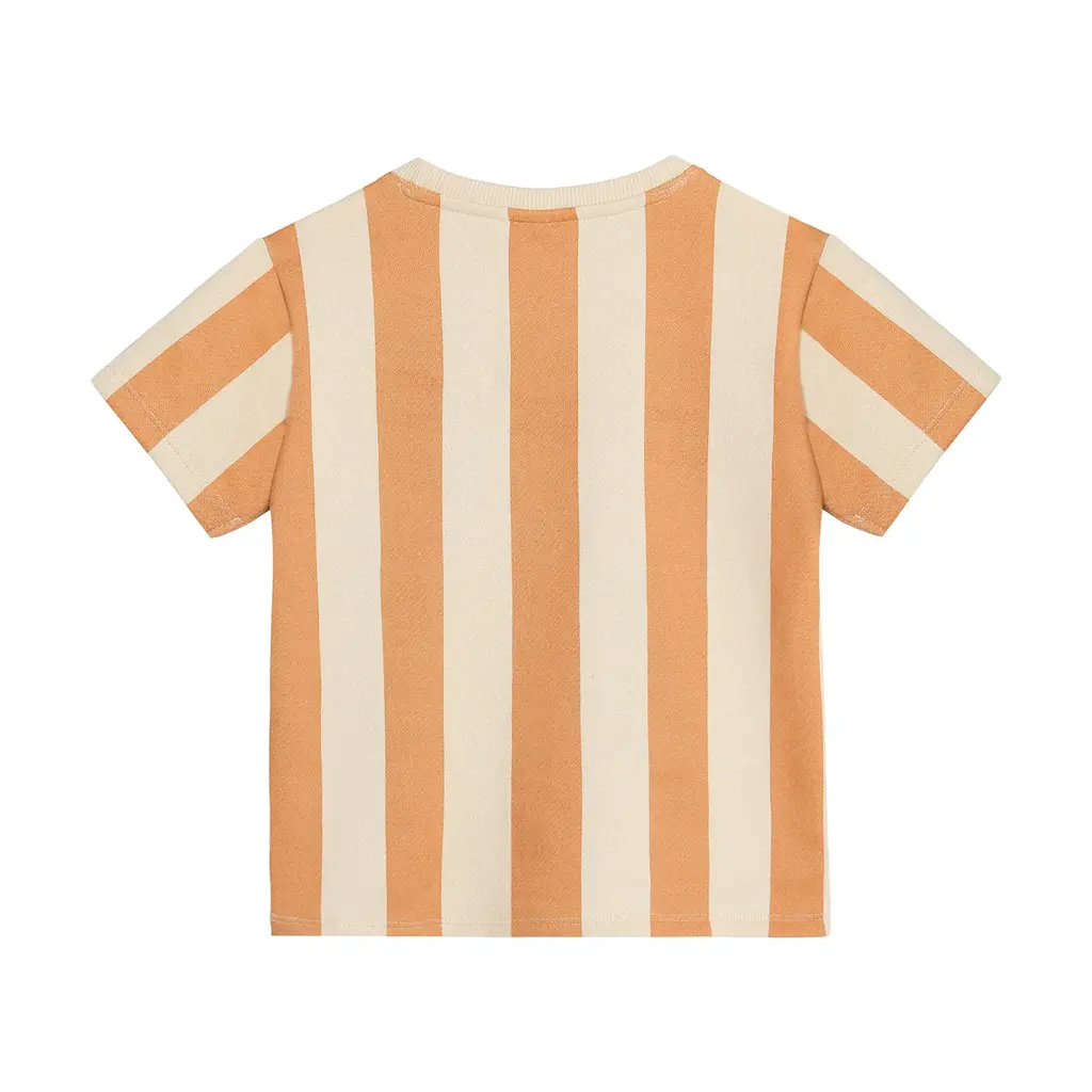 Daily7kids Daily 7 T-shirt Big Stripe | Sandstone