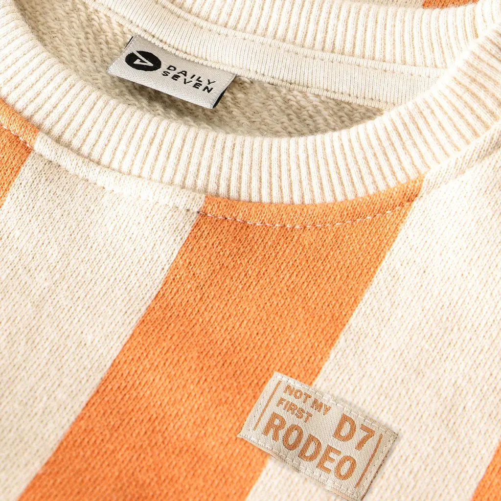 Daily7kids Daily 7 T-shirt Big Stripe | Sandstone
