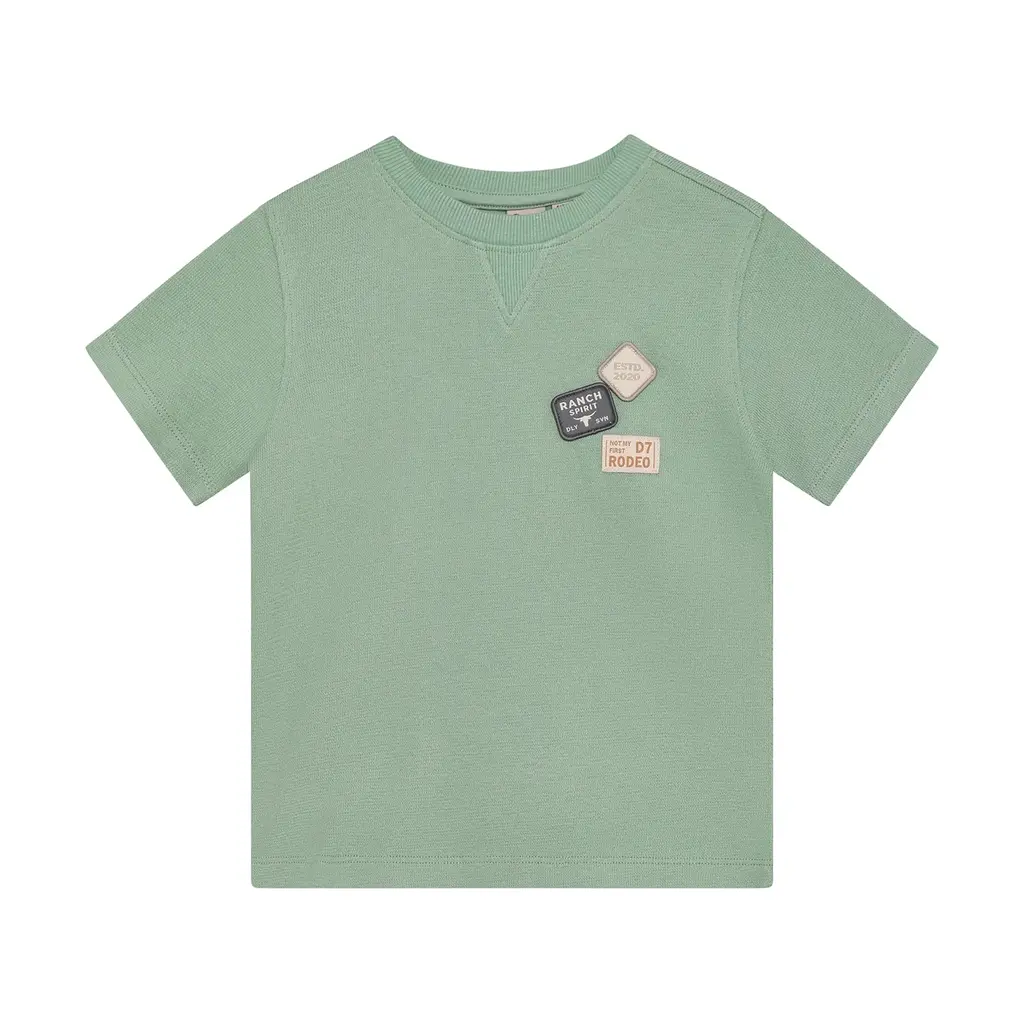 Daily7kids Daily 7 T-shirt Basic Badge | Green Milieu