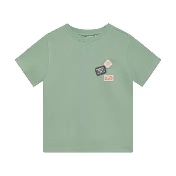 Daily7kids Daily 7 T-shirt Basic Badge | Green Milieu