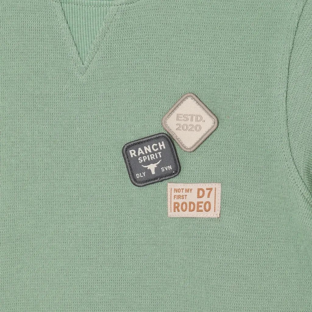 Daily7kids Daily 7 T-shirt Basic Badge | Green Milieu