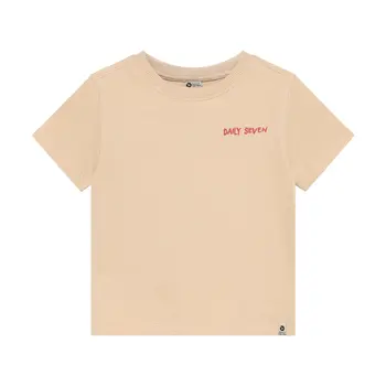 Daily7kids Daily 7 T-shirt Backprint | Latte Sand