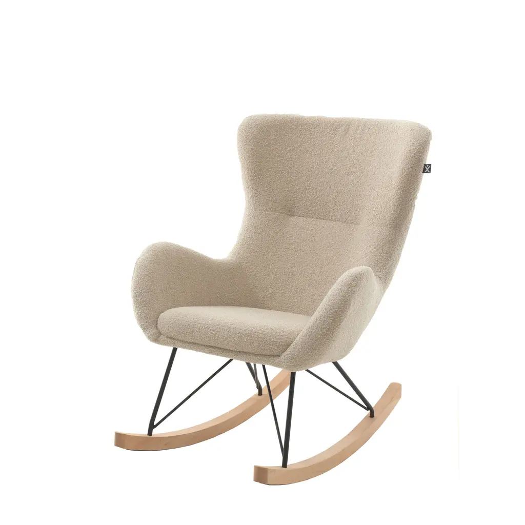 Vipack Jaxx Rocky schommelstoel bouclé beige