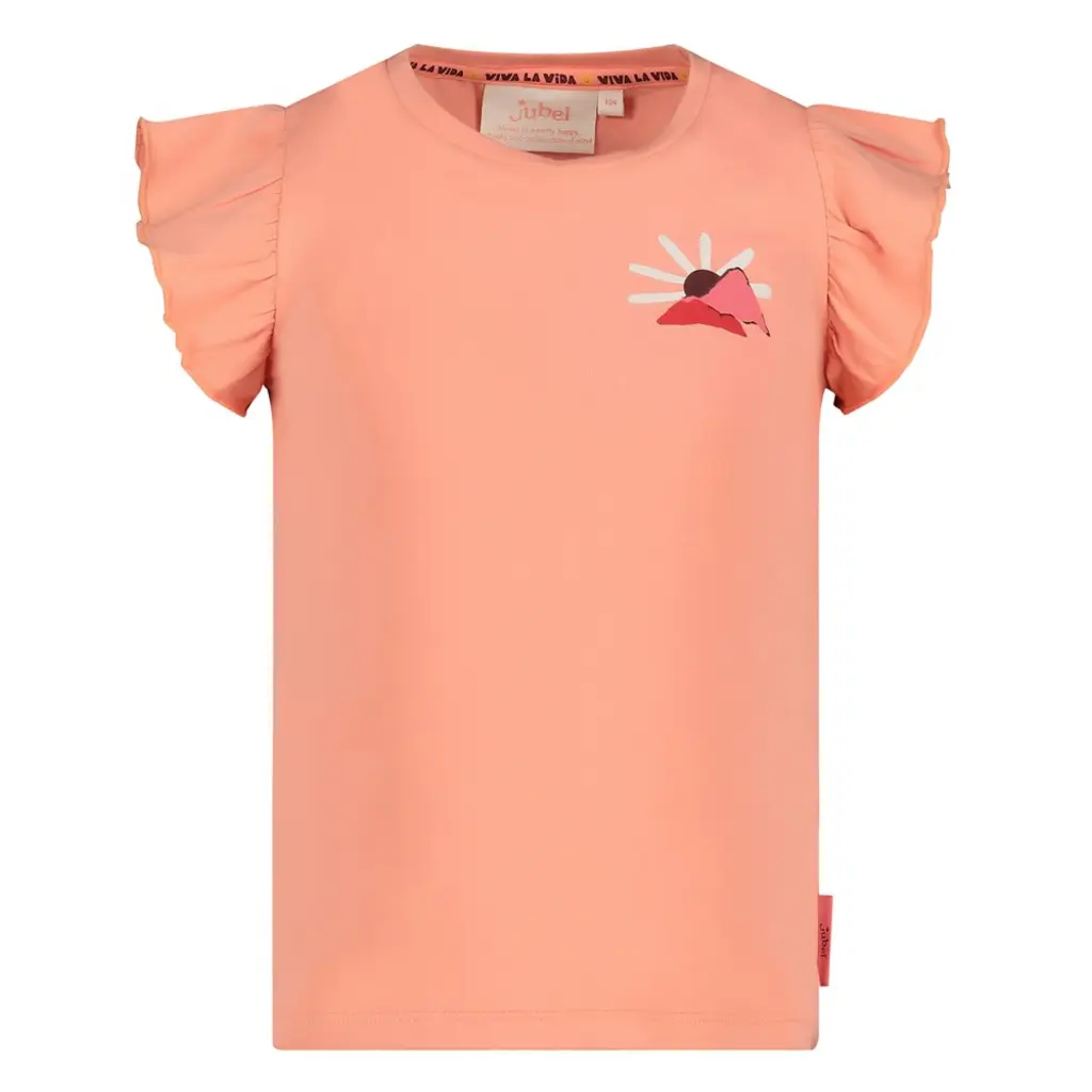 Jubel Jubel meisjes t-shirt met backprint Salsa Sunset