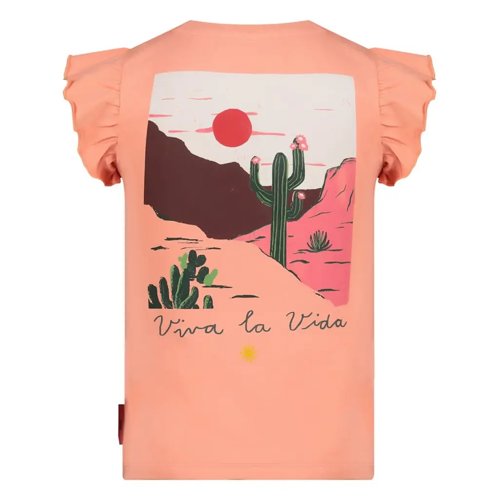 Jubel Jubel meisjes t-shirt met backprint Salsa Sunset