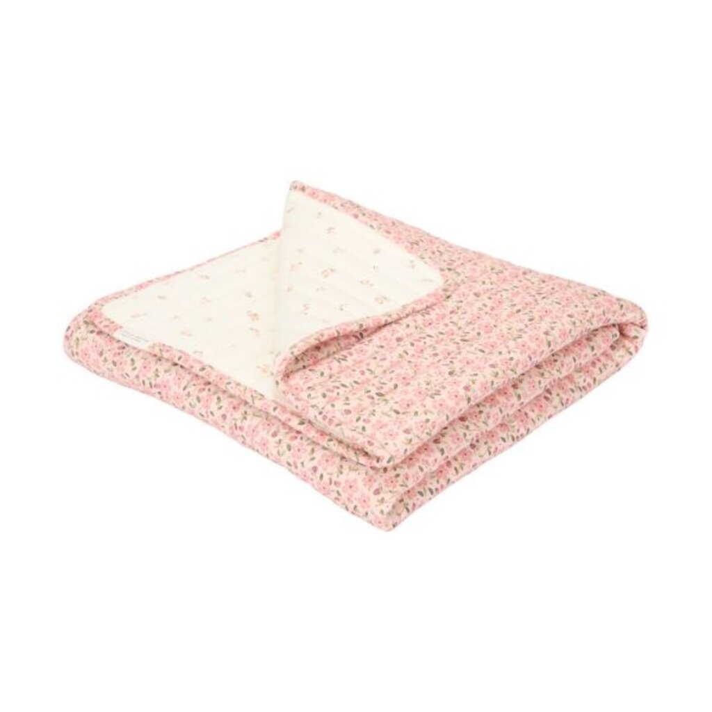Little Dutch Little Dutch Ledikantdeken - Roze - Fairy Floral