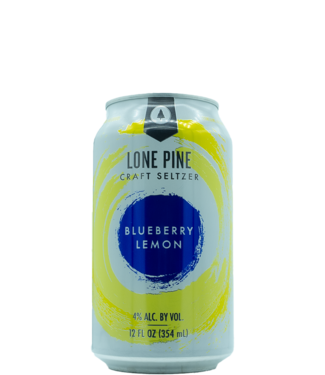 Lone Pine Brewing Co Craft Seltzer Blueberry Lemon